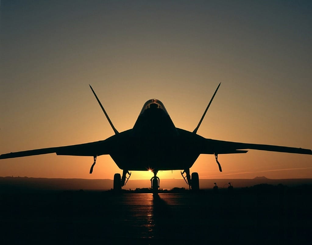 Freight aircraft on the runway